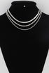 TRIPLE CHAIN NECLACE